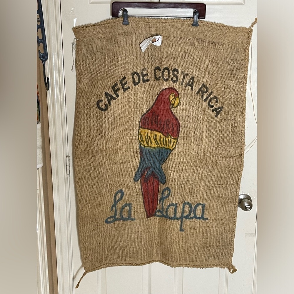 Genuine La Lapa Burlap Bag 50 lb. Burlap Coffee Bean Bag Colorful Sack‌‌